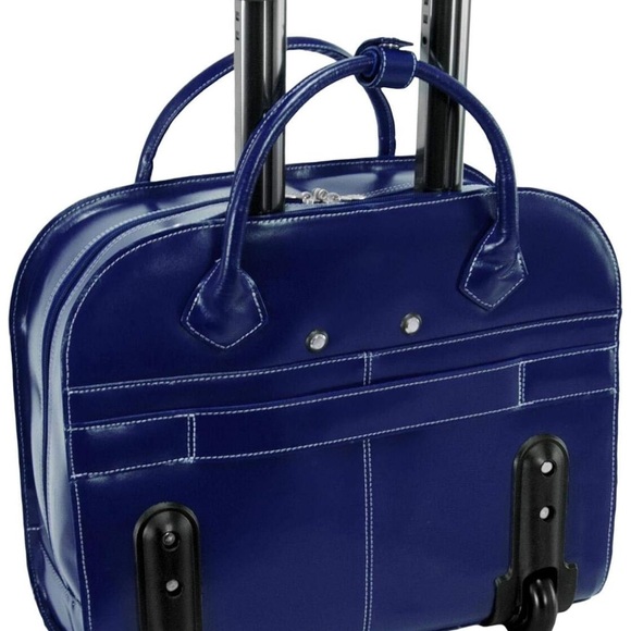 McKlein Sleek Navy Women's Laptop Bag PRELOVED - Picture 5 of 6